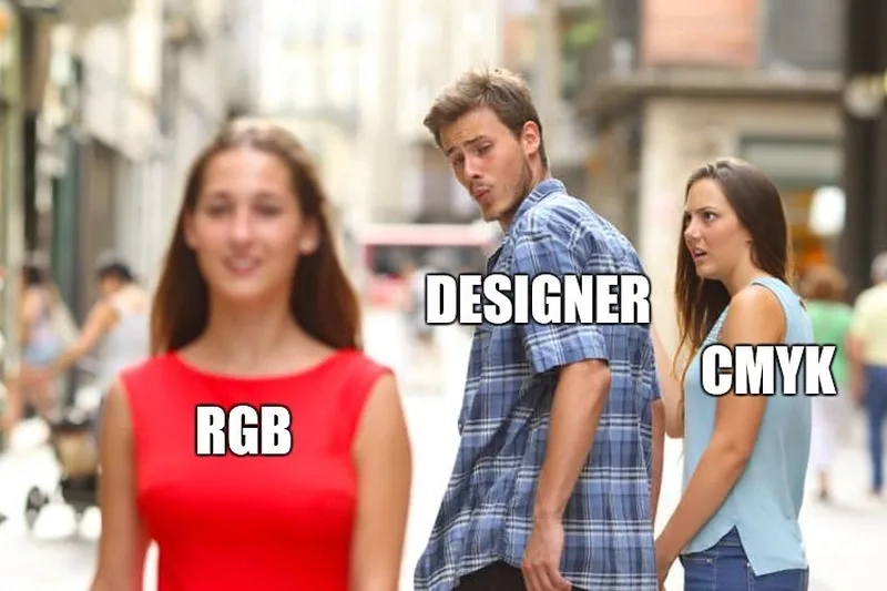 Khi màu sắc lên đúng chuẩn là niềm vui từ meme hệ màu CMYK và RGB