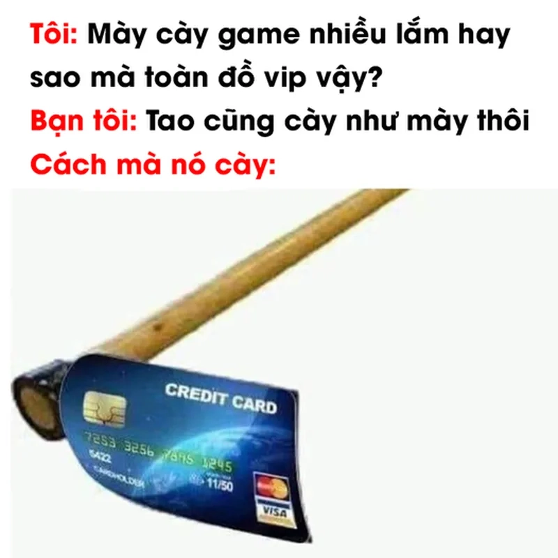 Nạp tiền vui không tưởng với meme nạp tiền vào game