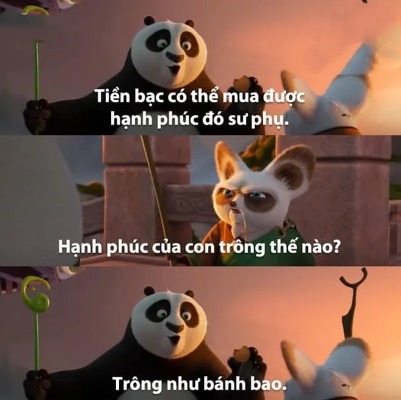 Meme gấu trúc Po đang gây bão mạng xã hội