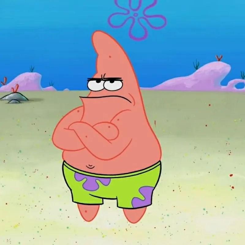 Patrick và cú lườm huyền thoại meme