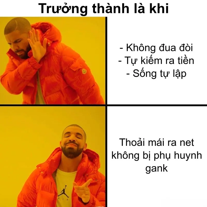 Sức hút không thể chối từ của meme Drake độc đáo