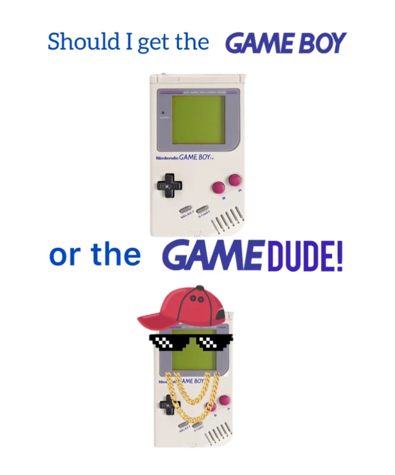 Cảm giác tuổi thơ ùa về với meme game boy