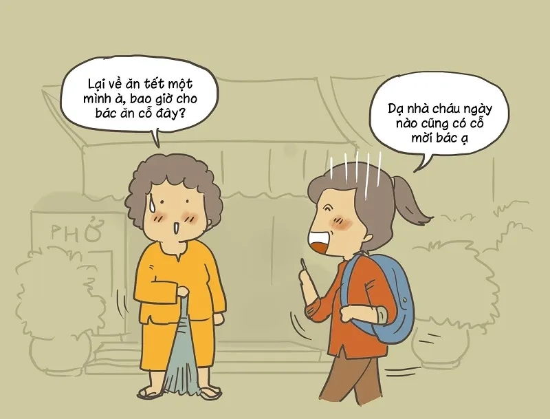 Vui Tết trọn vẹn bên gia đình với meme về nhà ăn Tết