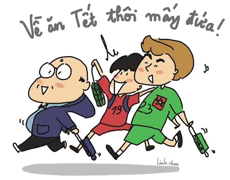 Niềm vui đoàn viên qua những meme về nhà ăn Tết dễ thương