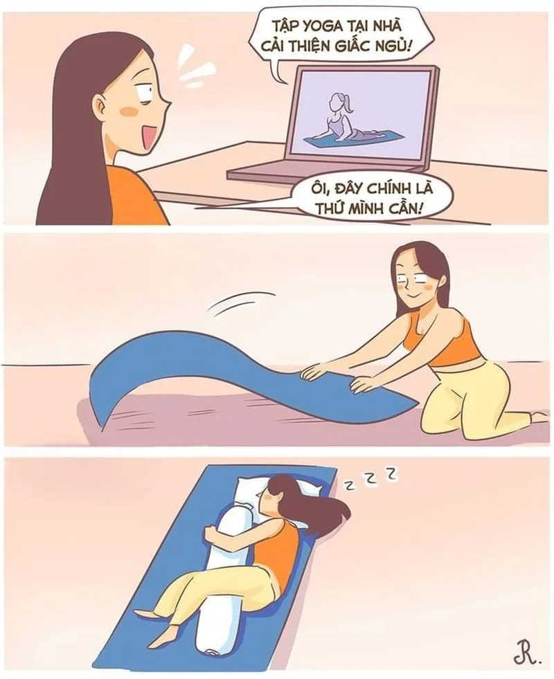 Mỉm cười với những khoảnh khắc hài hước từ meme yoga