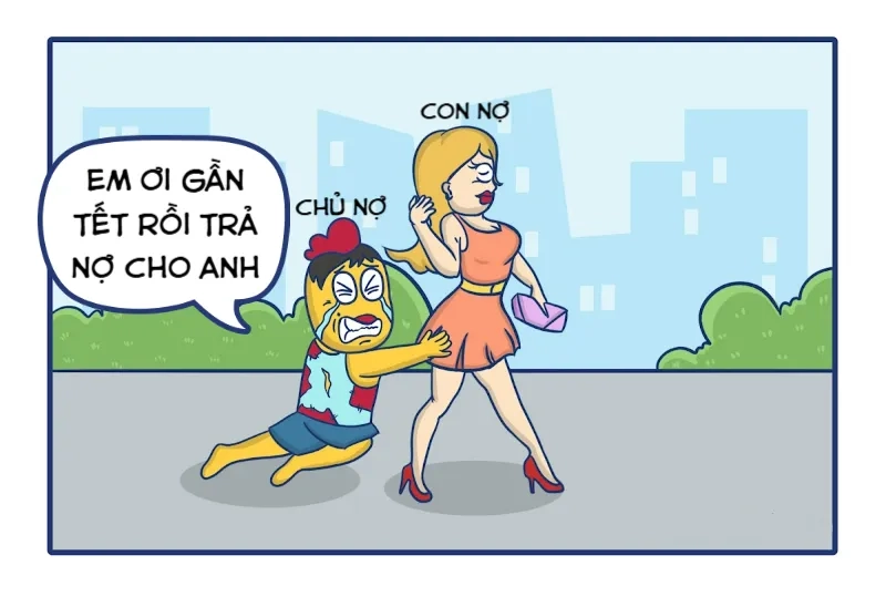 Ai cũng từng trải qua cảm giác này trong meme đòi nợ vui cực