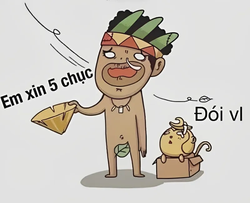 Xin tiền không khó nhờ những pha hài trong meme xin tiền vui nhộn