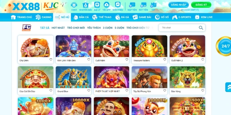 Loạt game nổ hũ XX88 hot sở hữu Jackpot khủng