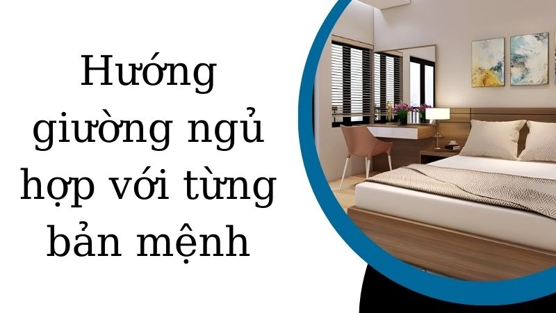 Hướng giường ngủ hợp với từng bản mệnh