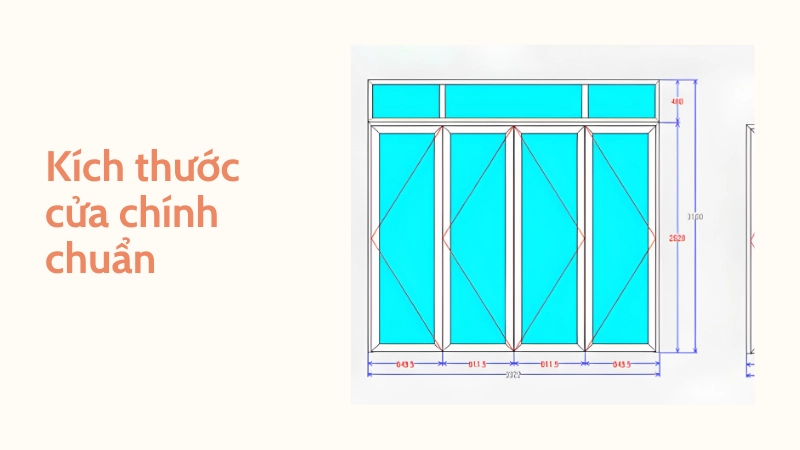 Thông số chuẩn kích thước cửa chính theo phong thủy