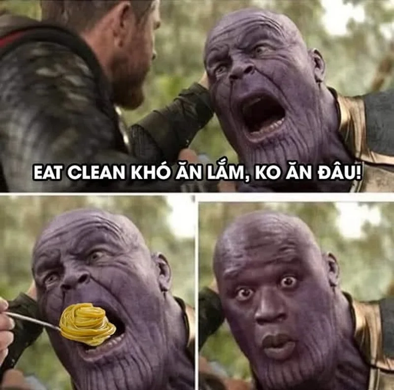 Chế độ sạch và vui nhộn với bộ meme eat clean siêu hot