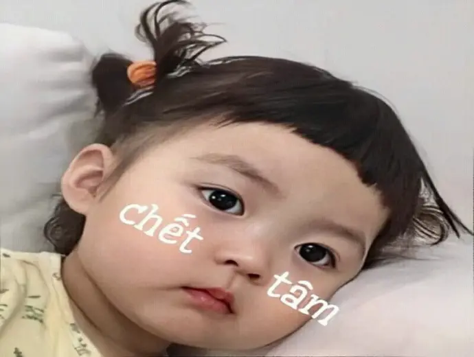 Em bé meme cute dễ thương gây sốt trên mạng xã hội