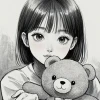 Avatar Anime Nữ Đen Trắng: Lời Thì Thầm Của Tâm Hồn Trầm Lặng