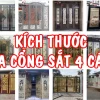 Kích Thước Cổng Sắt 4 Cánh Chuẩn Phong Thủy Mang Tài Lộc 2026
