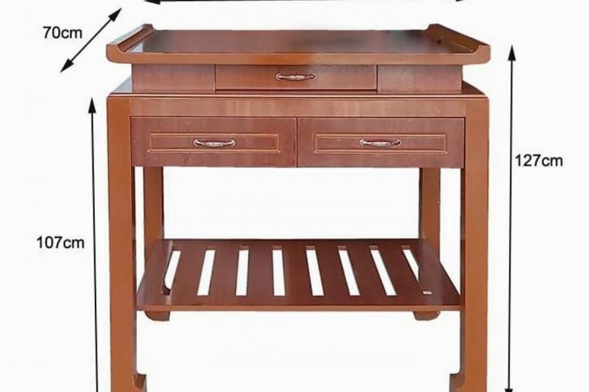 Kích thước bàn thờ phong thủy chuẩn 2026 và cách chọn theo Lỗ Ban