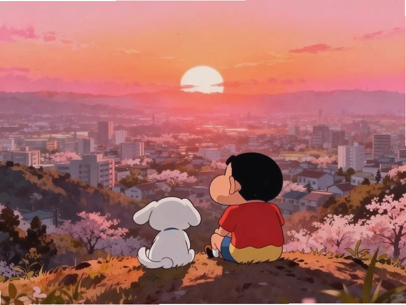 Album ảnh Shin cute cuốn hút với nét vẽ đặc trưng và màu sắc tươi sáng