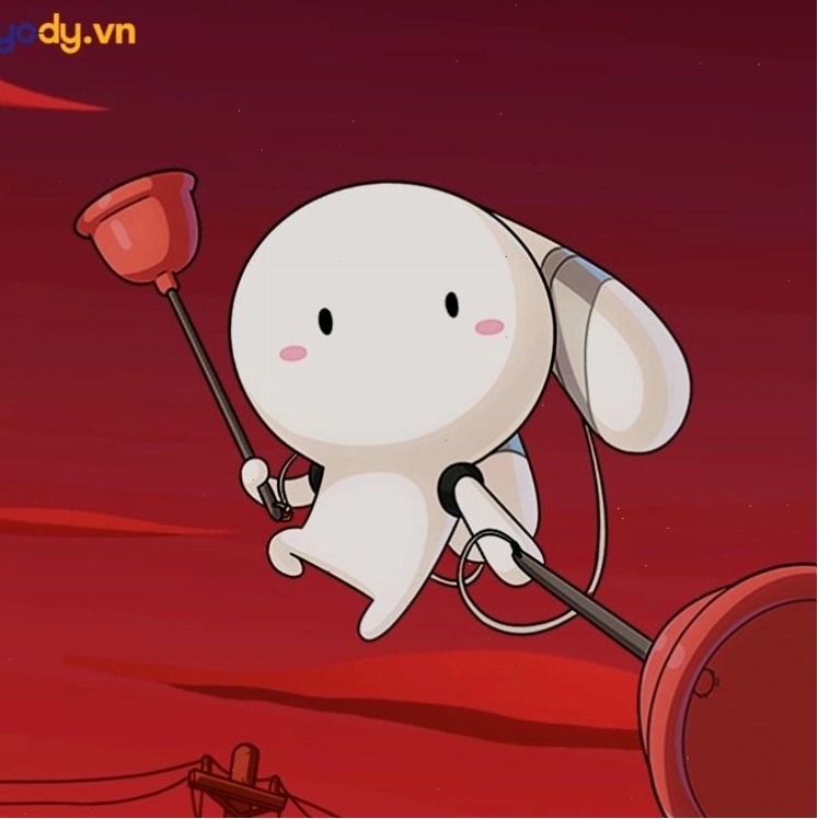 Ảnh thỏ bảy màu meme đang chỉ tay, đưa ra lời khuyên