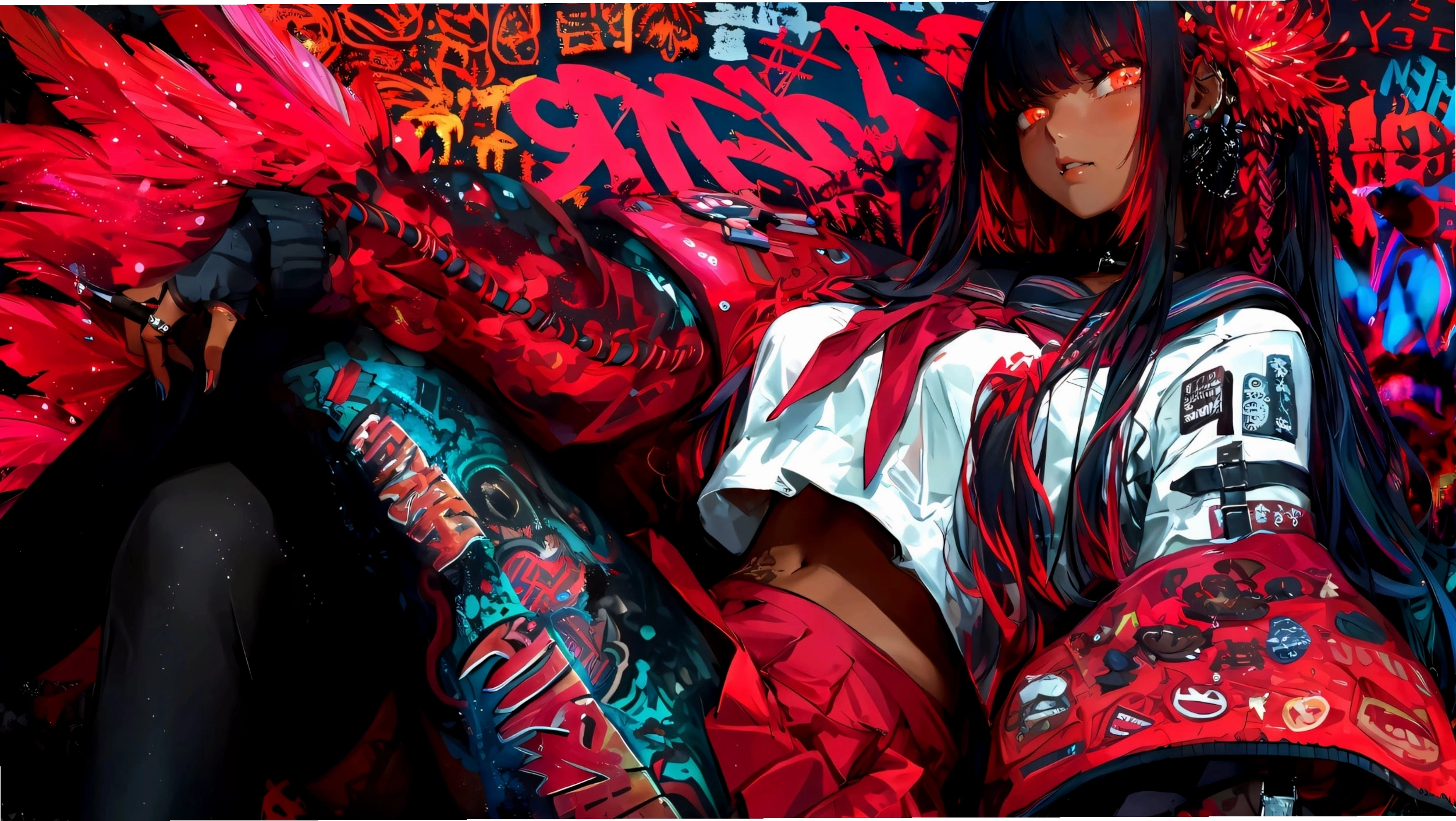 Avatar anime nam cute ngầu với mái tóc trắng ấn tượng