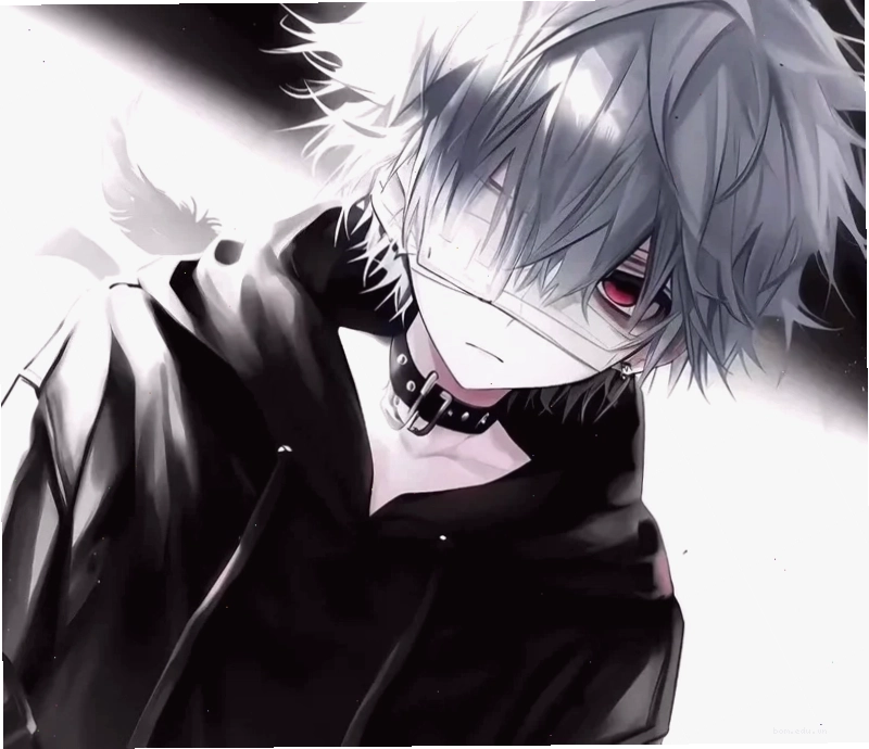 Avatar anime nam với ánh mắt buồn và biểu cảm suy tư