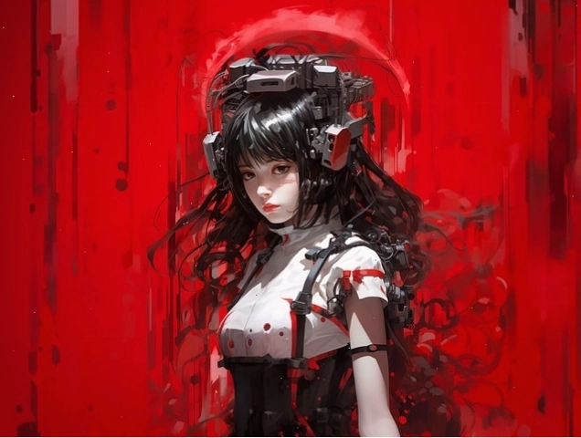 Avatar anime với hiệu ứng phát sáng huyền ảo
