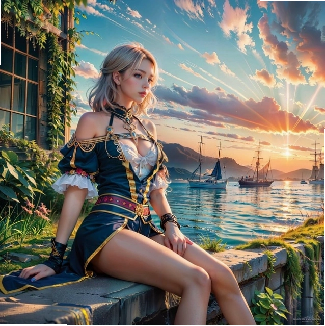 Avatar cô gái anime với phong cách mờ ảo và dễ thương