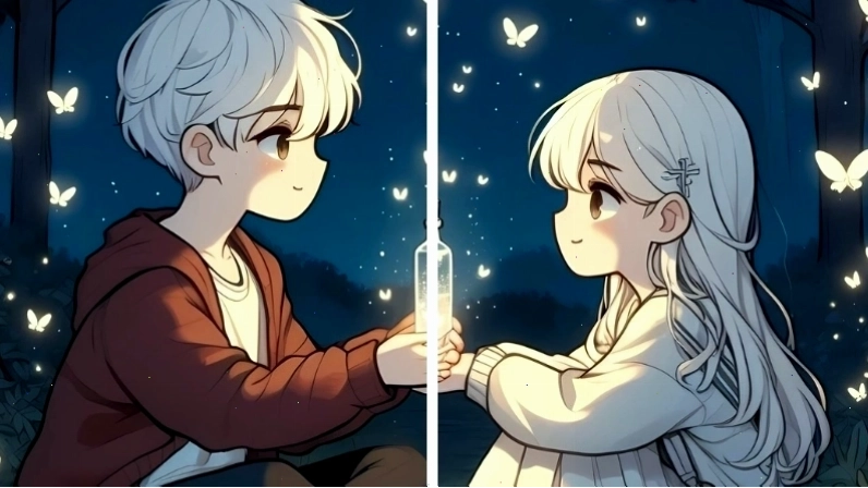 Avatar đôi anime ngọt ngào với nhân vật nam nữ nắm tay nhau