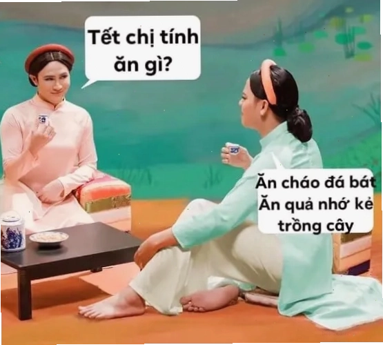 Avatar đón tết meme dễ thương