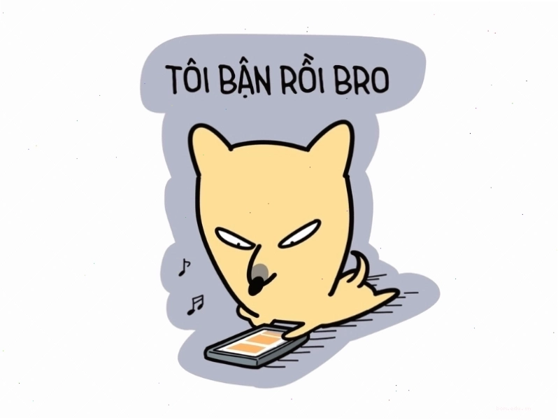 Avatar meme hài hước về sự bận rộn
