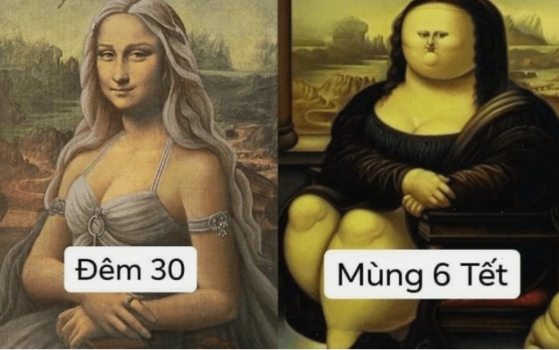 Avatar mèo tết meme với phong bao lì xì