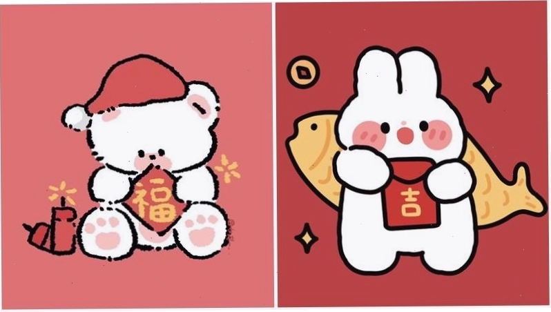 Bạn bè cùng nhau đón Tết với avatar ngầu