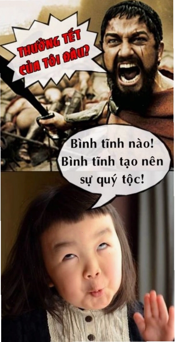 Biểu cảm meme đáng yêu khi giữ bình tĩnh