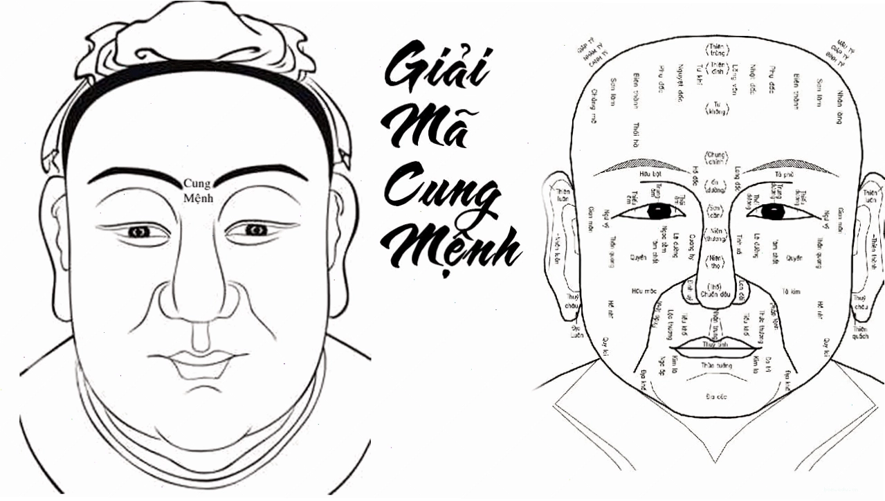 Các cung mệnh trên khuôn mặt