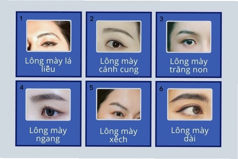 Các dáng mày đẹp, phong thủy tốt ở phụ nữ