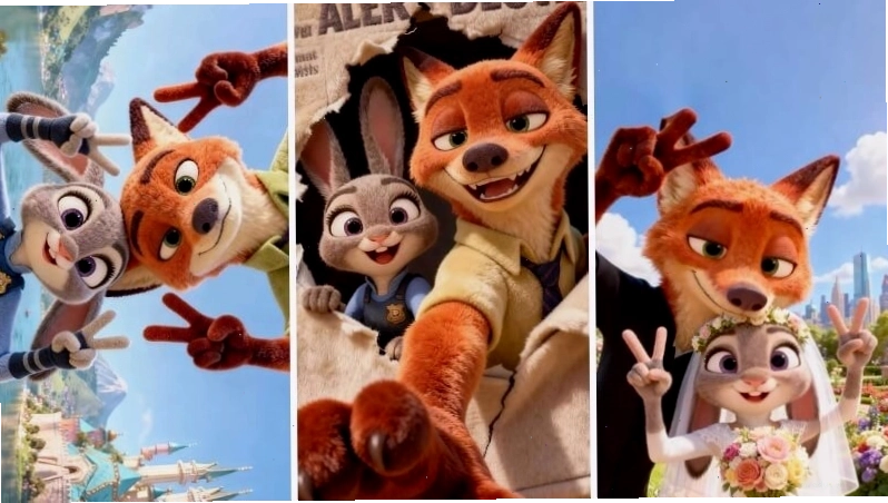 Cặp đôi avatar Judy và Nick Zootopia