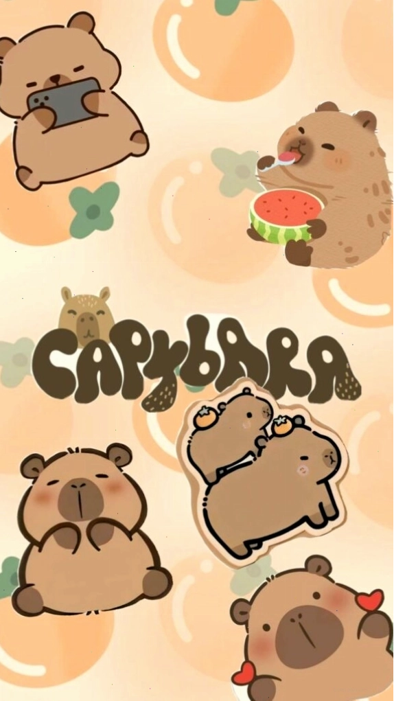 Capybara lạc giữa vườn cam làm avatar hài