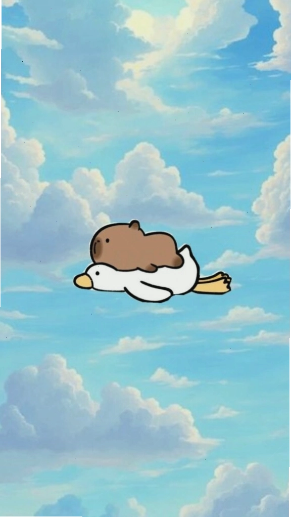 Capybara lướt mây làm avatar hài hước