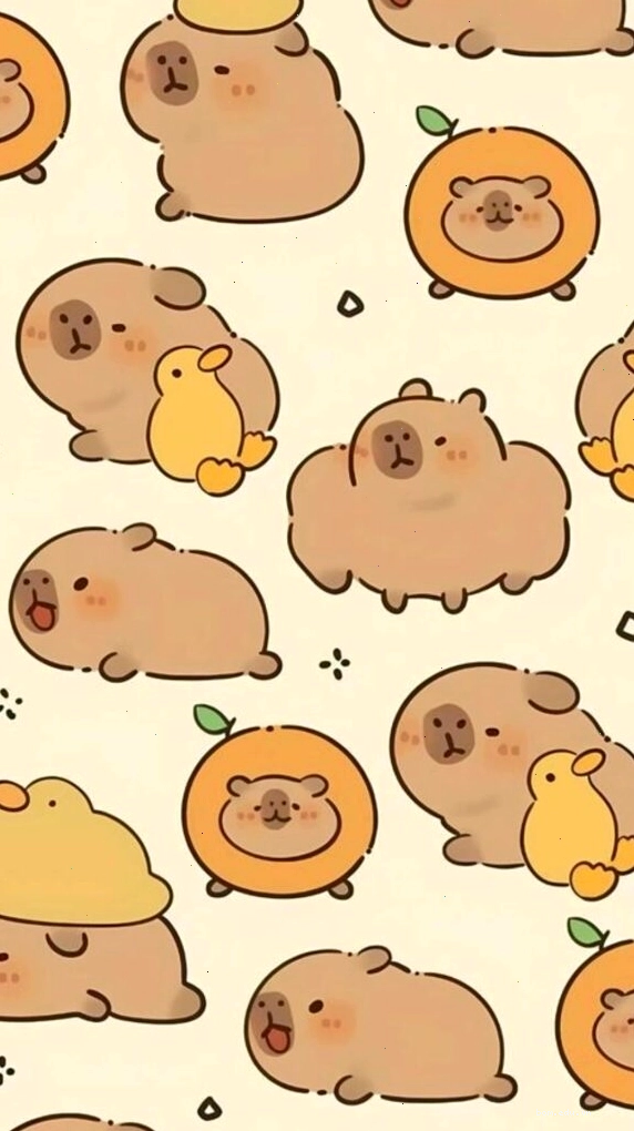 Capybara và vịt vàng làm avatar hài hước