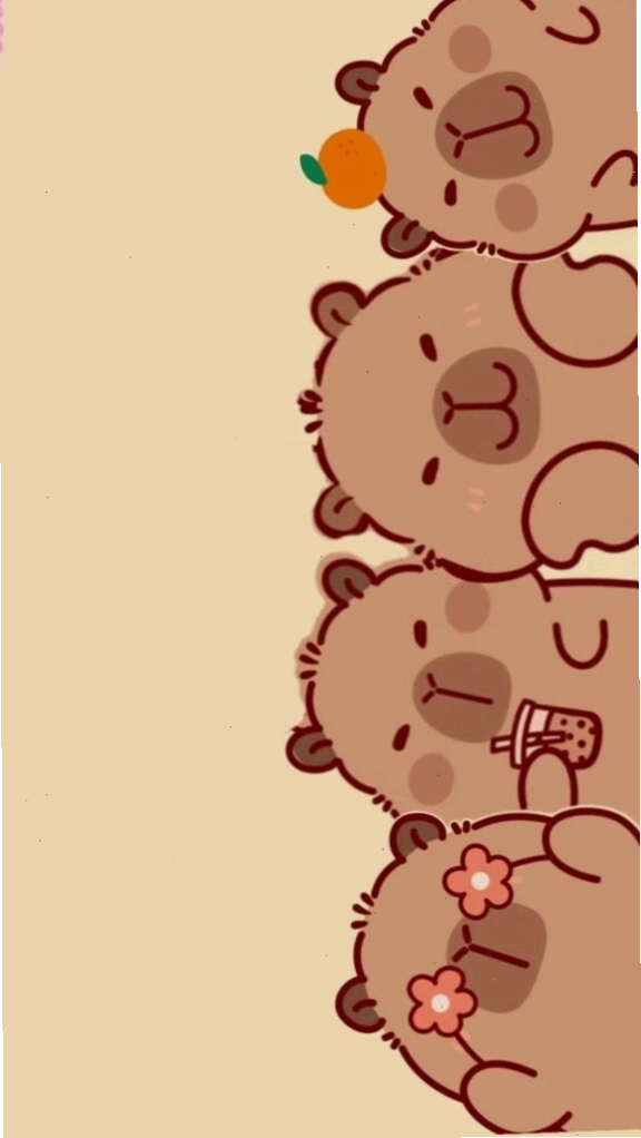 Capybara với biểu cảm vô tri đáng yêu