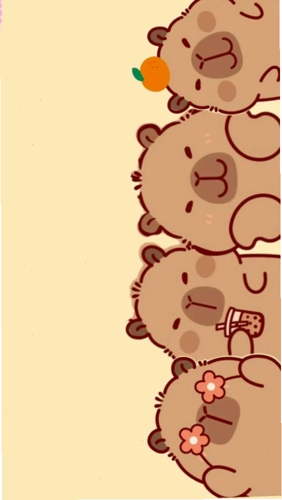 Capybara xếp hàng vô tri đáng yêu làm avatar