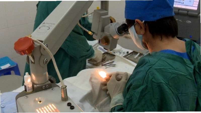 Châm cứu và phẫu thuật là những phương pháp điều trị ngủ mở mắt