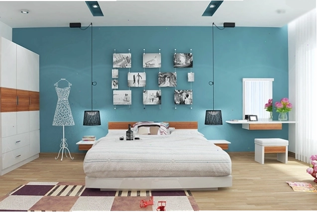 Chọn vị trí kê giường ngủ hợp lý, tránh quá trống trải