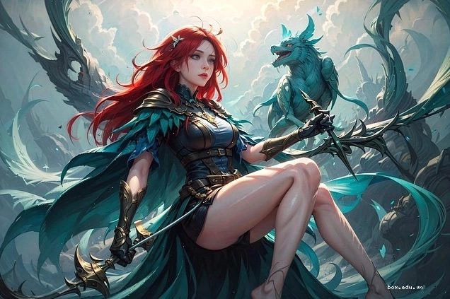 Cô gái anime với hiệu ứng mờ ảo tạo cảm giác buồn man mác