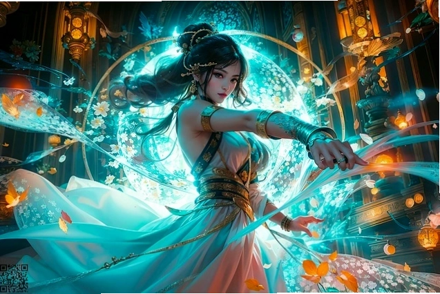 Cô gái với mái tóc xoăn nhẹ nhàng, tạo dáng tinh nghịch đầy dễ thương
