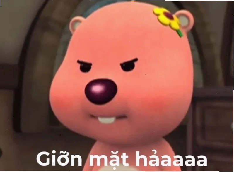 Cười mà vẫn bực bội với meme tức giận cute