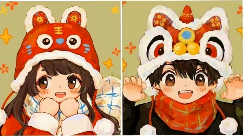 Đôi ta đón Tết đáng yêu
