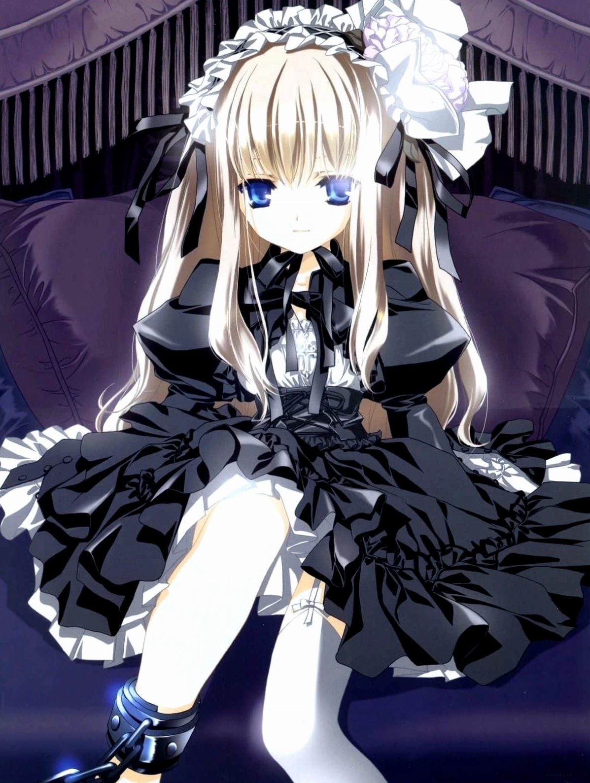 Hình ảnh anime ác quỷ nữ xinh đẹp với nét ma mị và bí ẩn