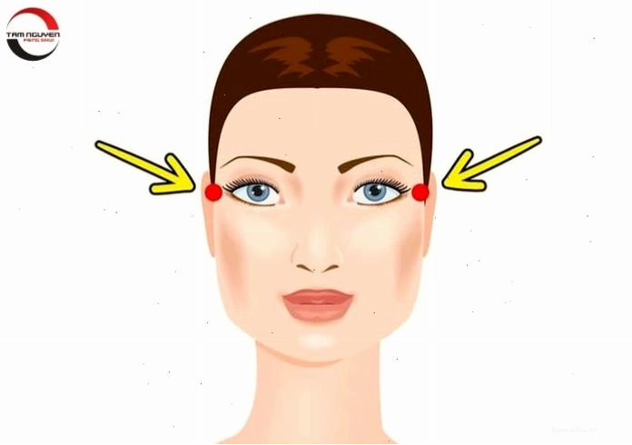 Hình ảnh minh họa vùng thái dương trên khuôn mặt
