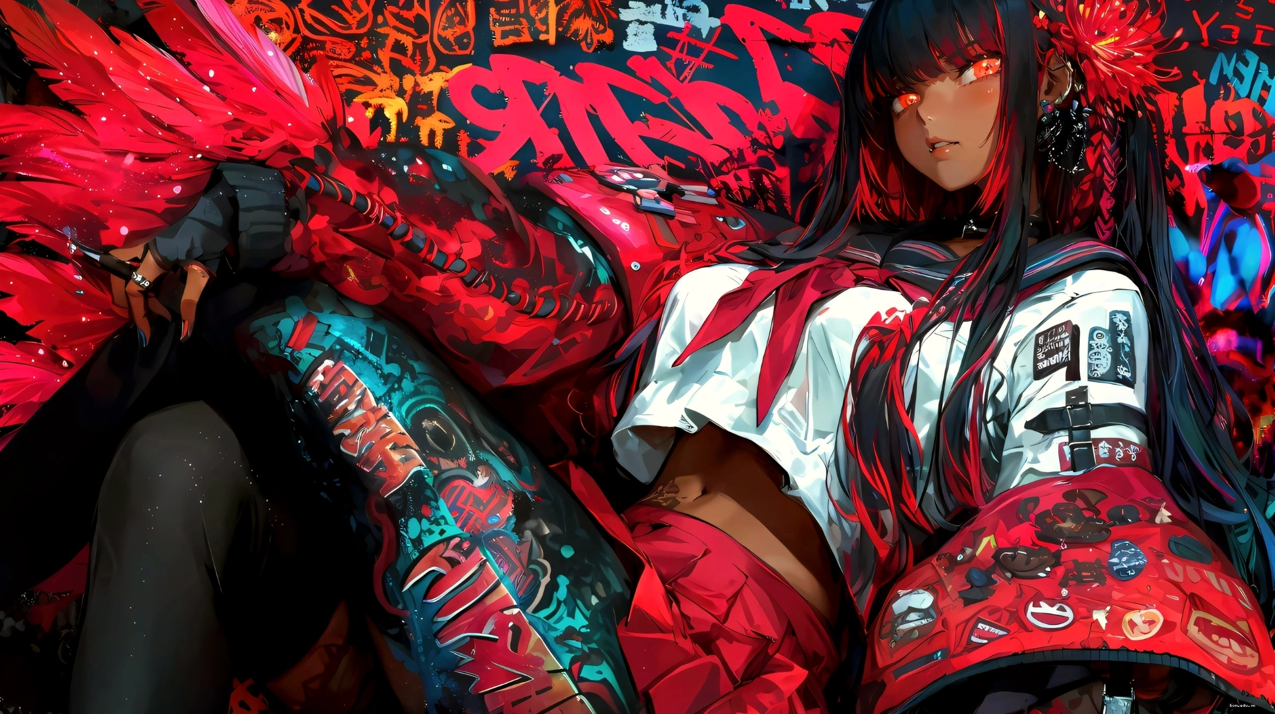 Hình nền anime 4K cute cho máy tính