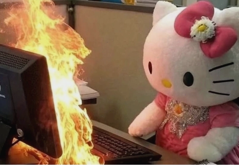Hình nền máy tính meme cute dễ thương