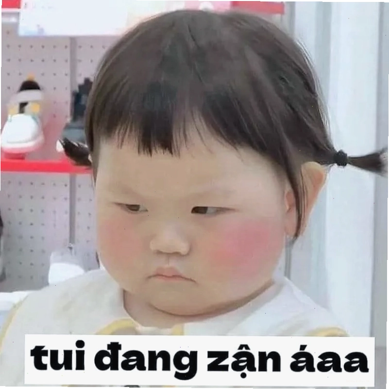 Khi trẻ con hờn dỗi là pha meme giận dỗi